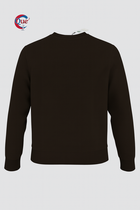 Premium Organic Cotton Crewneck Sweatshirt – Classic Comfort in Deep Black